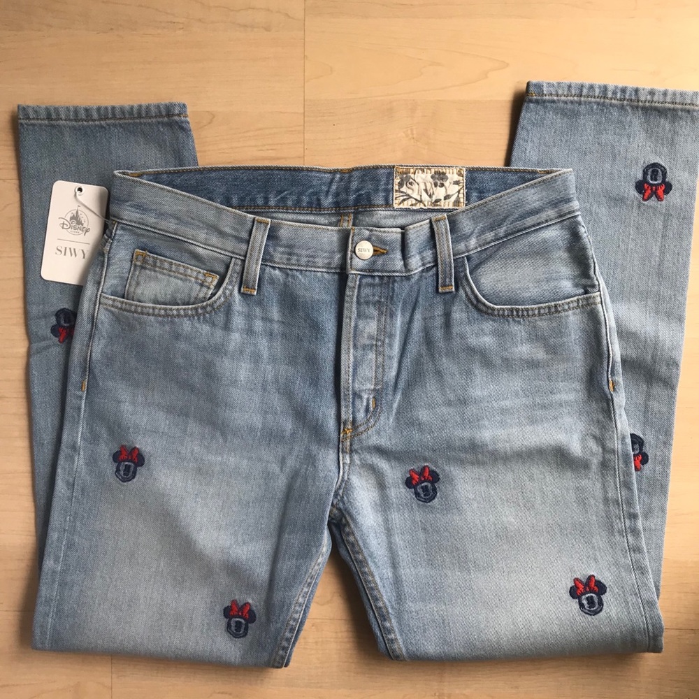NWT Disney x SIWY Minnie jeans. Sz 26 but fits 27 (or maybe 28)